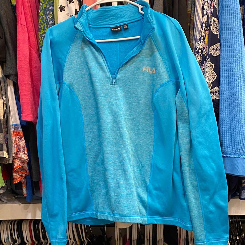 Fila Blue Quarter-Zip Sweatshirt